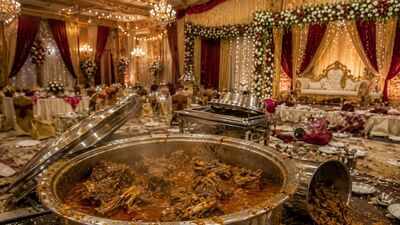 Representative AI image Odisha: Four minors attack catering staff for not serving mutton curry at wedding feast