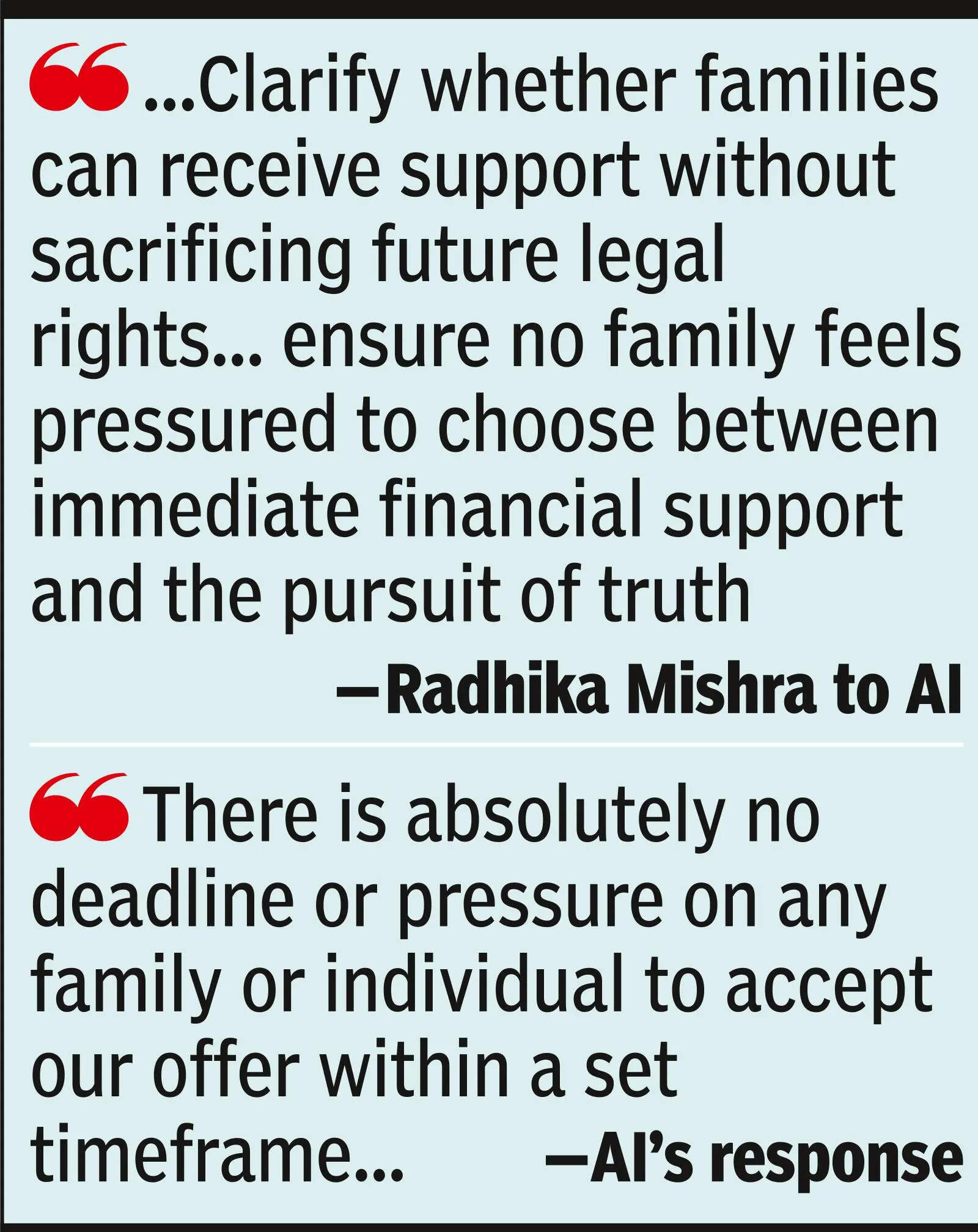 ‘AI asking kin of crash victims to waive claims before facts known’