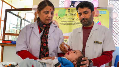 Unauthorised pamphlet carrying the slogan 'Polio Free Pakistan' in Jammu triggers probe. Photo credit: PTI 'Polio Free Pakistan' on government-linked pamphlet triggers probe in Jammu and Kashmir