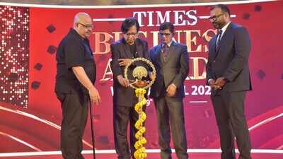 Lamp Lighting - Atri Bhattacharya, Debasish Sen, Jhakka Prasad Acharya Kumar Shobhan Times Business Awards West Bengal 2026 celebrates innovation and leadership across industries