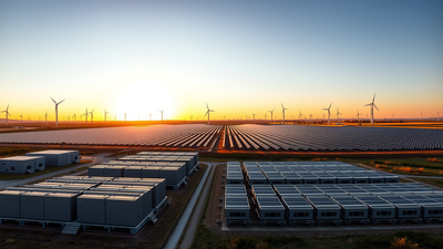 Representative AI-generated image 47 GW battery storage, 23 GW pumped storage projects in pipeline