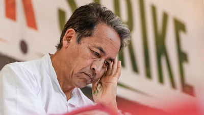 Climate activist and educator Sonam Wangchuk at CJP protest (PTI photo) 'Be your own hero': Sonam Wangchuk rejects 'modern Gandhi' tag amid hunger strike