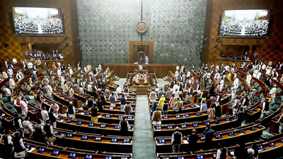Day 1 of Parliament’s monsoon session washed out amid NEET, donation chori protests