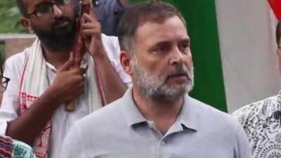 Rahul Gandhi said Dharmendra Pradhan "has to be sacked" without being "moved". 'Sack Pradhan from Cabinet': Rahul says ministerial reshuffle won't quell protest