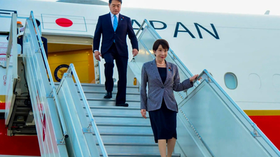 Japanese PM Sanae Takaichi arrives in India for three-day official visit
