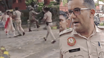 'Assaulted protesters, grabbed Geetanjali Wangchuk's hair': CJP demands ADCP Sandeep Lamba's suspension after viral slap video
