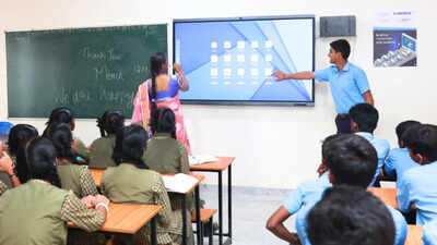 Representative image With connectivity gains, government schools narrow digital divide
