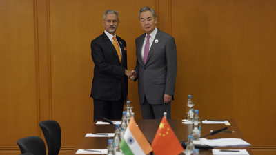 Jaishankar with Chinese counterpart Wang Yi Jaishankar flags need for fair trade, supply chain reliability in meeting with Wang Yi