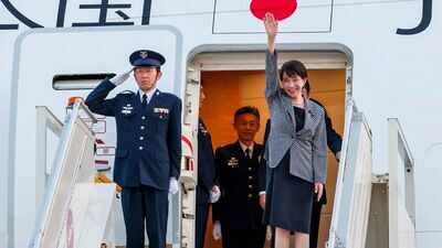 Japanese Prime Minister Sanae Takaichi waves upon her arrival at the airport, in New Delhi Critical minerals to semiconductor: What's on the agenda as Japan PM reaches India