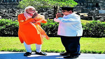 Modi, Prabowo inaugurate temple restoration project