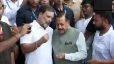 MoS Jitendra Singh reaches out to Rahul as Congress MPs protest outside PM residence