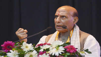 Defence minister Rajnath Singh (File photo/PTI) 'Zero tolerance against terrorism not just a statement': Rajnath Singh's message to Pakistan