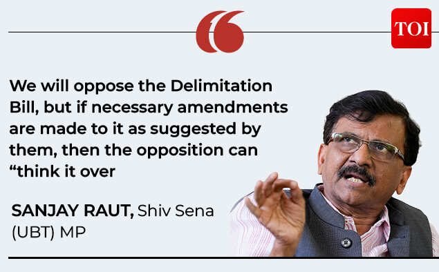 Shiv Sena (UBT) MP Sanjay Raut on delimitation bill