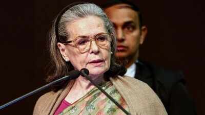 Sonia Gandhi (File photo) 'Op-eds on Gaza, silence on Sikhs': BJP questions Sonia Gandhi over Pakistan gurdwara demolition