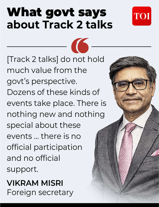 What govt says about Track 2 talks