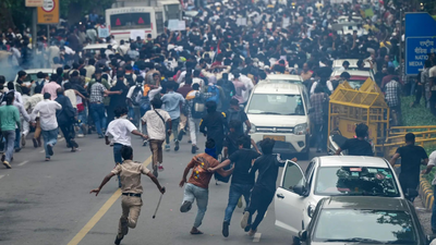 During the meeting on "crime against children", Congress MP Ajay Maken submitted a letter seeking a discussion on the alleged use of pellet guns and lathicharge against students during the Jantar Mantar protest Ruckus at House panel meet: BJP, Congress MPs spar over use of force on students at July 20 protest