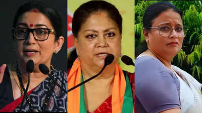 Former Union minister Smriti Irani has been appointed national general secretary, while former Rajasthan CM Vasundhara Raje Scindia, former Union minister D Purandeshwari and Uttar Pradesh MP Rekha Verma have been named national vice-presidents. (Photo: Agencies) BJP’s new national team has 10 women, 6 minority community leaders