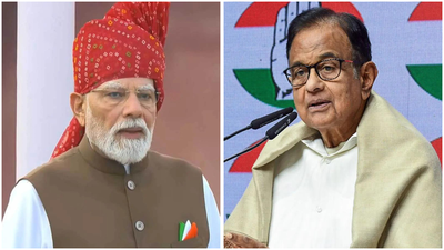 File photo: PM Modi and senior Congress leader P Chidambaram ‘Proud to be a dimagi naxal’: P Chidambaram hits back at PM Modi