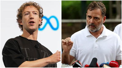 File photo: Meta CEO Mark Zuckerberg and Congress MP Rahul Gandhi Evening news wrap: Meta CEO Mark Zuckerberg apologises to Centre; Rahul Gandhi meets student protesters, targets PM Modi & more