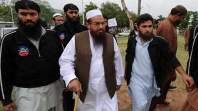 Mumbai Police has written to Special Public Prosecutor to initiate the process against the accused who remain absconding including Hafiz Saeed and Zaki-ur-Rehman Lakhvi.(File photo) India will take whatever action to defeat terrorism: MEA as trial move begins against Hafiz Saeed, Lakhvi