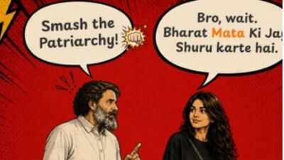Image reshared by Kangana Ranaut 'Bro wait... Bharat Mata ki Jai': Kangana Ranaut hits back at Rahul Gandhi amid 'smash patriarchy' row