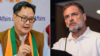 Kiren Rijiju says had a 'good discussion' with Rahul Gandhi 'We are not enemies': Rijiju meets Rahul to break Parliament logjam over Delimitation, FCRA