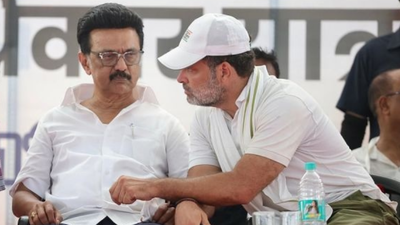 BJP is hopeful that DMK's bubbling anger with Congress will help its bid to win over the party's support for its key legislative measures, especially delimitation, in Parliament DMK slams Congress for 'trading trust for berths'