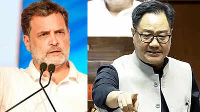 Rijiju urged Rahul to support the women's quota bill, and the latter shot back that it was passed by Parliament in 2023 but has not been implemented yet Rijiju, Rahul trade barbs over women's quota bill rollout