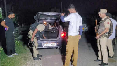 The hilly area of Sumb is considered strategically important from a security perspective. (PTI photo) Wireless communication picked up; search operation launched in J&K's Samba