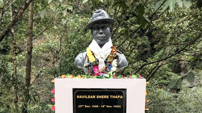 Havildar Shere Thapa of the 2nd Battalion, Jammu & Kashmir Rifles, was credited with saving the Subansiri Valley during the 1962 Chinese aggression Two memorials of 1962 war heroes figure in 27 places formally named in Arunachal