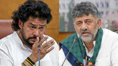 Shivakumar said Nagendra submitted his resignation after being hurt by the opposition’s "false allegations" and the disruption of Assembly proceedings (Photo: ANI). Nagendra resigned to avoid embarrassment to Congress: DK Shivakumar