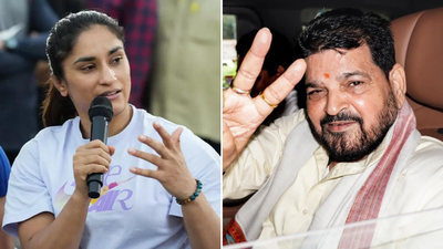 Phogat accused the authorities of shielding the former BJP MP throughout the case 'Entire system working to protect Brij Bhushan': Vinesh Phogat says wrestlers to continue fight