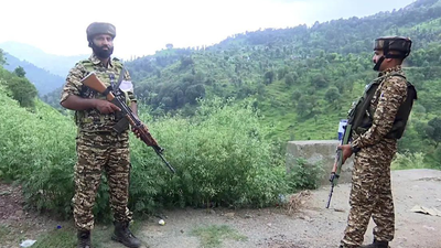 Army personnel Friday rescued a minor girl from being swept away Army rescues minor from being swept away towards Pak