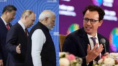 Prime Minister Narendra Modi, Russia President Vladimir Putin, Chinese President Xi Jinping, (Right) Anthropic CEO Evening news wrap: Xi rejects ‘might makes right’ logic at Brics; Anthropic CEO flags AI’s catastrophic risks & more