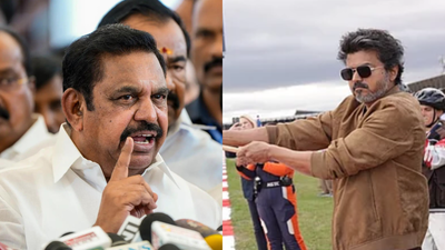 AIADMK general secretary Edappadi K Palaniswami and TN CM Vijay AIADMK targets Vijay over UK trip, claims he signed MoU with 'Noida-based' firm