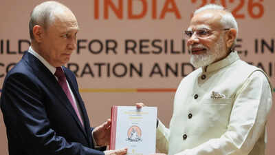 PM Modi and Vladimir Putin at Brics Summit in New Delhi Modi reiterates peace message before Putin as efforts to end war gain momentum
